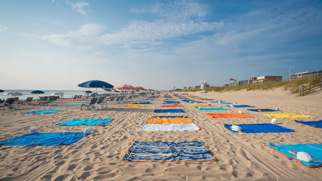 beach with family